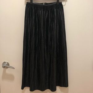 Black Velvet Maxi skirt